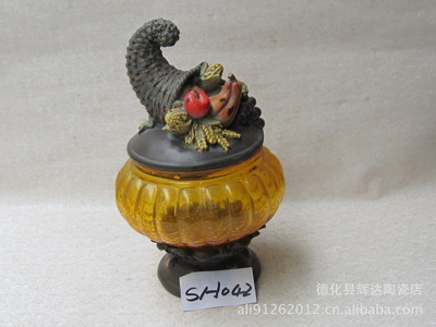 批發(fā)樹脂工藝品 鬼節(jié)系列南瓜擺飾SH042，德化縣輝達陶瓷店專業(yè)供應(yīng)